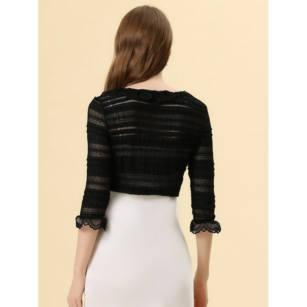 Lace bolero cheap cardigan