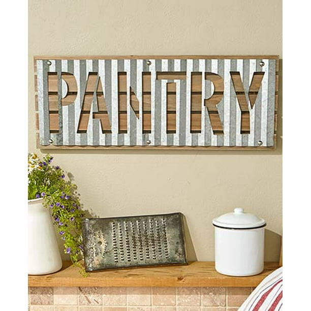 Corrugated Metal Wall Sign Pantry Com - Corrugated Metal Wall Decor Corrugated Metal Wall Sign Pantry Com - Corrugated Metal Wall Decor