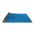 thumbnail image 2 of Ahgly Company Indoor Square Oriental Light Blue Industrial Area Rugs, 4' Square, 2 of 4