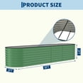thumbnail image 2 of 2-Pack Raised Garden Beds Galvanized Steel Planter Boxes for Vegetables & Flowers – Rust-Resistant, Easy Assembly – Durable Raised Beds for Outdoor Plants – Green, 2 of 8