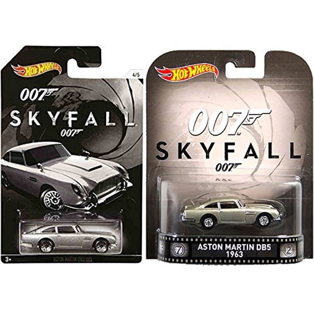 James Bond exclusivo Hot Wheels Set 2015 & SKYFALL Retro Entertainment Coches fundidos a presión Aston Martin DB5 Model - Daniel Craig Edition James Bond 007 743167365413