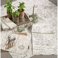 thumbnail image 3 of SARO 0044.N1420B Old Fashioned Vintage Script Print Design Placemat  Natural - Set of 4, 3 of 3