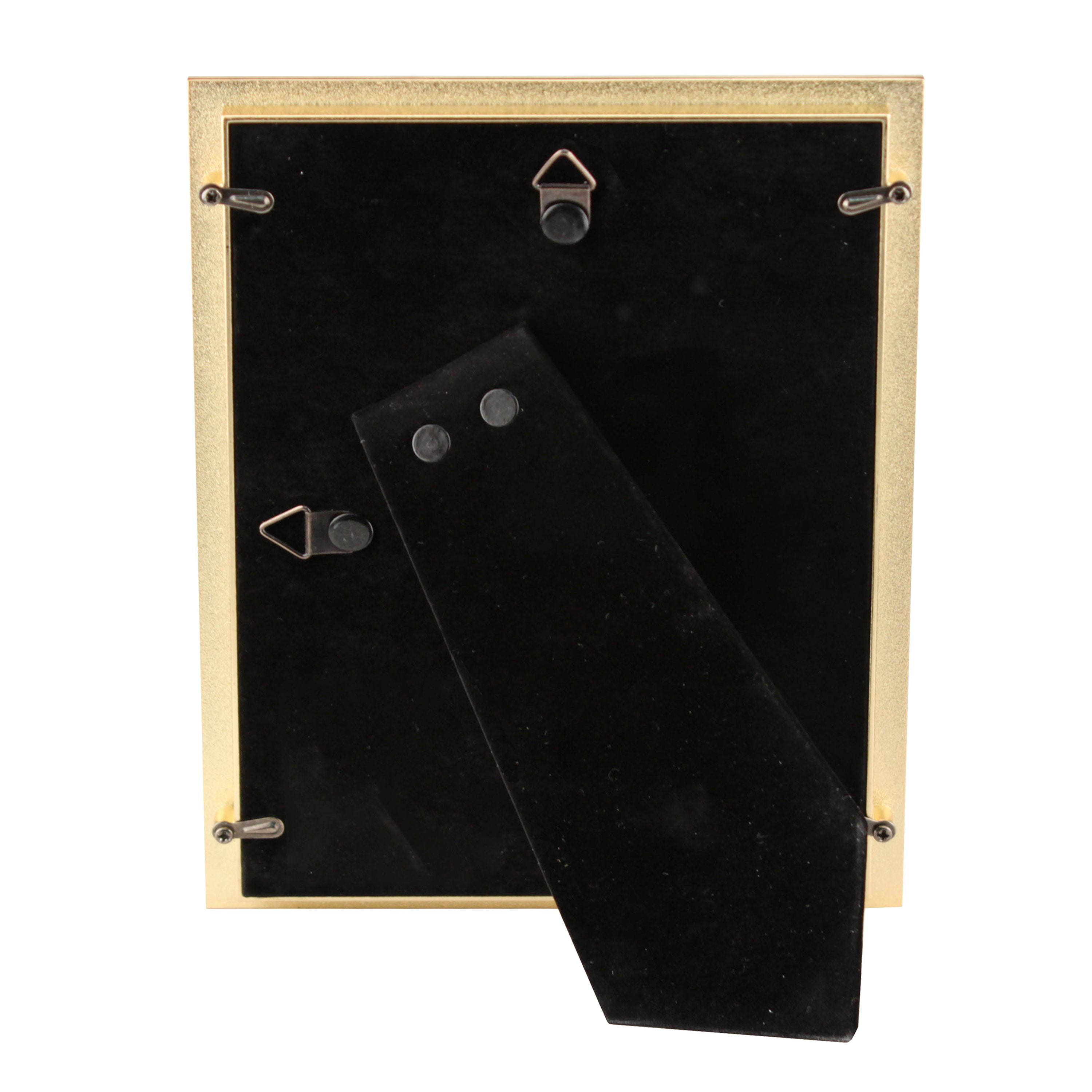 Stonebriar 5x7 Rectangular Epoxy Single Picture Frame with Easel Back, Navy Blue