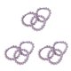 thumbnail image 3 of Bandas de goma Sonducket 3 uds coloridas diademas para cabello niñas mujeres Púrpura claro, 3 of 6