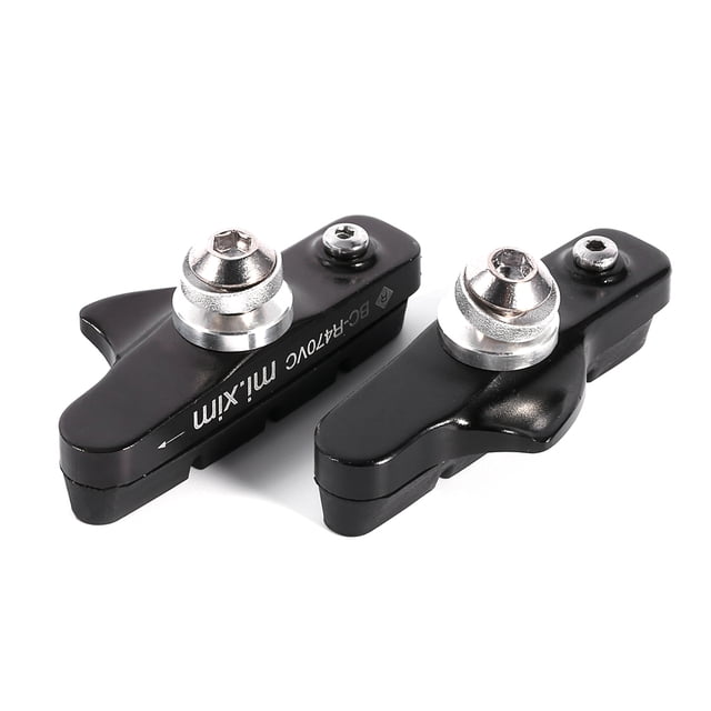Plaquettes de Frein de Bicyclette Rouges Chaussures de Plaquette de Frein Alliage d'Aluminium Caoutchouc 2 Pcs Chaussures de Frein de Route en Alliage d'Aluminium Style Tiroir Plaquettes de Frein Pourred