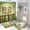 Funny Cartoon Monkey, variant on Funny Cute Monkey 4 Pcs Waterproof Shower Curtain Set Cartoon Jungle Woodland Wildlife Monkey and Bananas with Waterproof Toilet Cover Shower Mat Rugs,72" W x 72" L