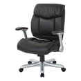 thumbnail image 4 of Boded Leather Office Chair in Silver and Black, 4 of 5