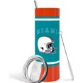 thumbnail image 3 of 20oz Miami City Classcial Stainless Steel Tumbler Travel Mug for Men Women Sports Tumbler Keeps Drinks Cold & Hot Gift for Football Fans, 3 of 6