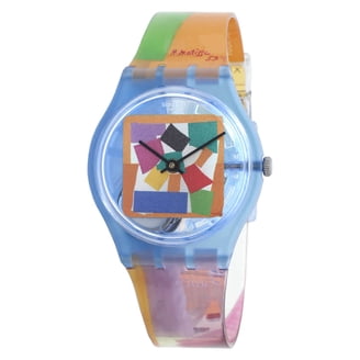 Swatch Unisex SVCK4045AG Chronograph Date Plastic White Dial Watch