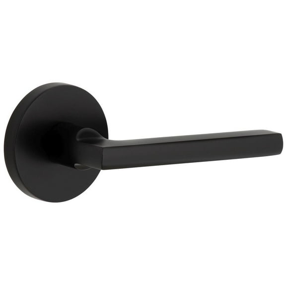 Viaggio Clomil_Prv_238_Rh Circolo Right Handed Solid Brass Privacy Door Lever Set - Black