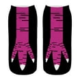 thumbnail image 1 of Calcetines de piernas de pollo informales para el aniversario de fiestas cosplay regalo de cumpleaños deportivo Negro Rojo, 1 of 9