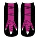thumbnail image 1 of Calcetines de patas de pollo ligeros y suaves que absorben el sudor hasta el tobillo para regalo de cosplay Negro Rojo, 1 of 9