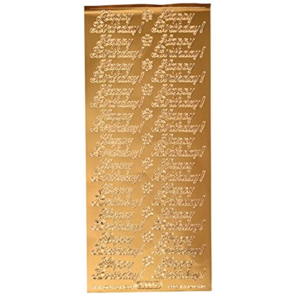 Starform LB-HP21-A6-PAV-DV2736US Deco Sticker Happy Birthday Copper