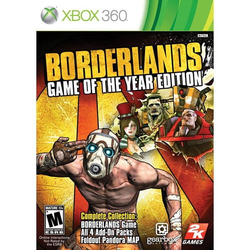 Borderlands Game of the Year Edition - Xbox 360/XB1 New Packaging