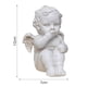 thumbnail image 4 of 2x Retro Adorable Ángel Estatua Jardín Hogar Exterior Estante Patio Decoración, 4 of 7