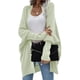 thumbnail image 1 of Sonducket Suéter cárdigan para mujer, portátil, elegante, lavable, transpirable, informal, a la moda, para invierno, otoño, suéteres para exteriores, Abrigos y chamarras Verde claro Sonducket AP012739-03, 1 of 4