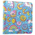 thumbnail image 2 of Leather Cover Photo Album 80 Pockets 4x6 Photos Bookshelf Picture Album Unicorns Donuts Rainbow, 2 of 9