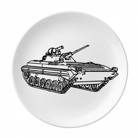 

Line Military Plate Decorative Porcelain Salver Tableware Dinner Dish
