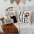 thumbnail image 2 of Pet Throw Pillow Covers, 18 x 18 Inch A Good Dog Deserves A Good Bone Pillows, 2 of 5