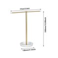 thumbnail image 7 of Milageto Headband Holder Organizer Jewelry Display Stand for Eyeglasses Hairband Desk Gold, 7 of 7