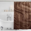 thumbnail image 3 of Retro Wood Grain Shower Curtain, Waterproof Shower Curtains for Bathroom, Rustic Farmhouse Wooden Board Brown Washable Fabric Bathtub Curtain Set Bath Decor with 12 Hooks Standard 72"x72", 3 of 8