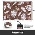 thumbnail image 3 of MeyJey Outdoor Rug, 6'x9' Reversible Waterproof Area Rug, Plastic Mat for RV Patio Camping, Brown, 3 of 8