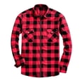 thumbnail image 2 of Plaid Shacket for Men Ghalytn Check Zip Shirt Jacket - Casual Outerwear with Pockets, 2 of 7