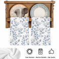 thumbnail image 5 of Blue Leaves Kitchen Towels Set of 3, Summer Botanical Elegant Pastoral Absorbent Dish Towels for Kitchen, Microfiber Hand Towel, Quick Drying Tea Towel for Cleaning Decorative Dishcloths, 5 of 7