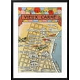 thumbnail image 2 of Art.com Map of Vieux Carre, New Orleans, Louisiana Art Print, Black Frame Wall Art, 21" x 29", 2 of 5