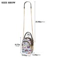 thumbnail image 2 of FORMRS Crossbody Bag for Women Quilted Travel Shoulder Cell Phone Purse with Chain Strap Handbag, Purple Doodle Pattern, 2 of 7