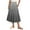 GrayA, variant on Akafmk Plus Size Womens Skirts,Long Skirts for Women Maxi Boho Skirt,Solid Color High Waisted Drawstring Ruffle Skirts Loose Fitting Vacation Beach Long Skirts