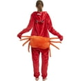 thumbnail image 4 of SWEETXIN Adult's Crab One-Piece Holiday Family Pajamas Halloween Costume Suit for Women and Men Jumpsuit SizeXL, 4 of 7