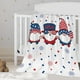 thumbnail image 1 of Independence Day Blanket Party Blanket Flannel Bed Blanket USA Flag Day Themed Sofa Throw Blanket, 1 of 6