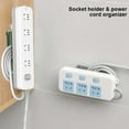 thumbnail image 4 of Storage Solution for - Wall Mounted Plug Holder Punch Storage Rack for Organized Router Socket and Power Cord Management, 4 of 6
