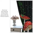 thumbnail image 4 of Mushroom Curtains,Dream Forest Plants Beautiful Moon Animals Snails Printed Curtains Home Bedroom Living Room Kitchen Curtains 52x84in, 4 of 7