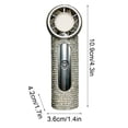 thumbnail image 4 of Portable USB Mini Air Conditioner Fan, Handheld Wearable Personal Cooling Fan with Long Battery, 3 Speed Settings, with USB Cable, White, 4 of 6