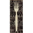 thumbnail image 2 of Pela Studio 8x14 White Modern Wood Framed Museum Art Print Titled - Kitchen Words I, 2 of 4