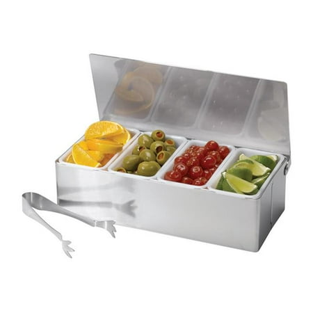 

Bar Caddy with Tongs Stainless Steel & Plastic Silver