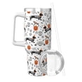 thumbnail image 2 of Sikiie Halloween Dachshund Insulated Stainless Water Bottle Lid Travel Mug Cup Insulated Tumblers Cup 40oz Ice Bully With Handle, 2 of 8