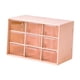 thumbnail image 3 of Mini organizador de cajones para escritorio, estuche para guardar joyas, cajones transparentes. 9 Cajones Rosa Piel, 3 of 9