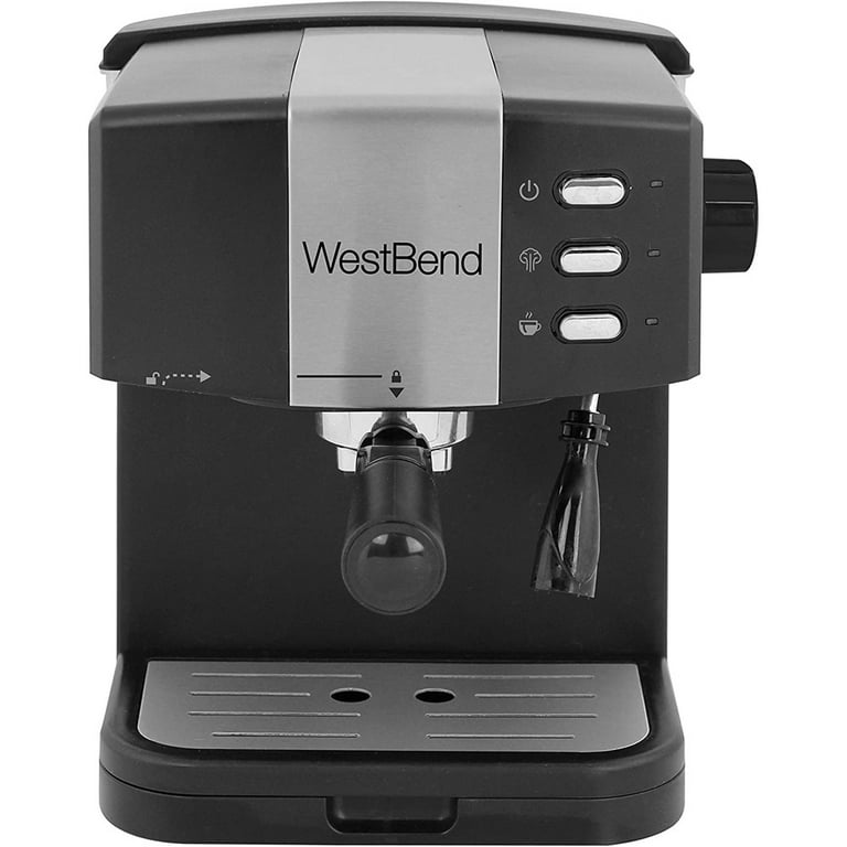 West Bend 55100 15 Bar Pressure Pump Espresso Coffee Latte & Cappuccino  Maker 