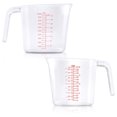 thumbnail image 4 of Worallymy 3 unids/set tazas medidoras jarras medidoras apilables mango de plástico cocina medidas de cocina Worallymy JD735810732, 4 of 7