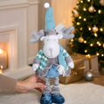 thumbnail image 3 of Sahpxhe Christmas Reindeer Plush Decor, 21 inch Adorable Blue Winter Standing Stuffed Toy for Home Table Fireplace Indoor Decorations, 3 of 6