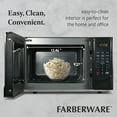 thumbnail image 2 of Farberware 0.9 Cu. Ft. Black Microwave Oven, 900W with LED Display, 10 Power Levels, 8 Auto-Cook Presets, Express Cooking & Defrost, 2 of 5