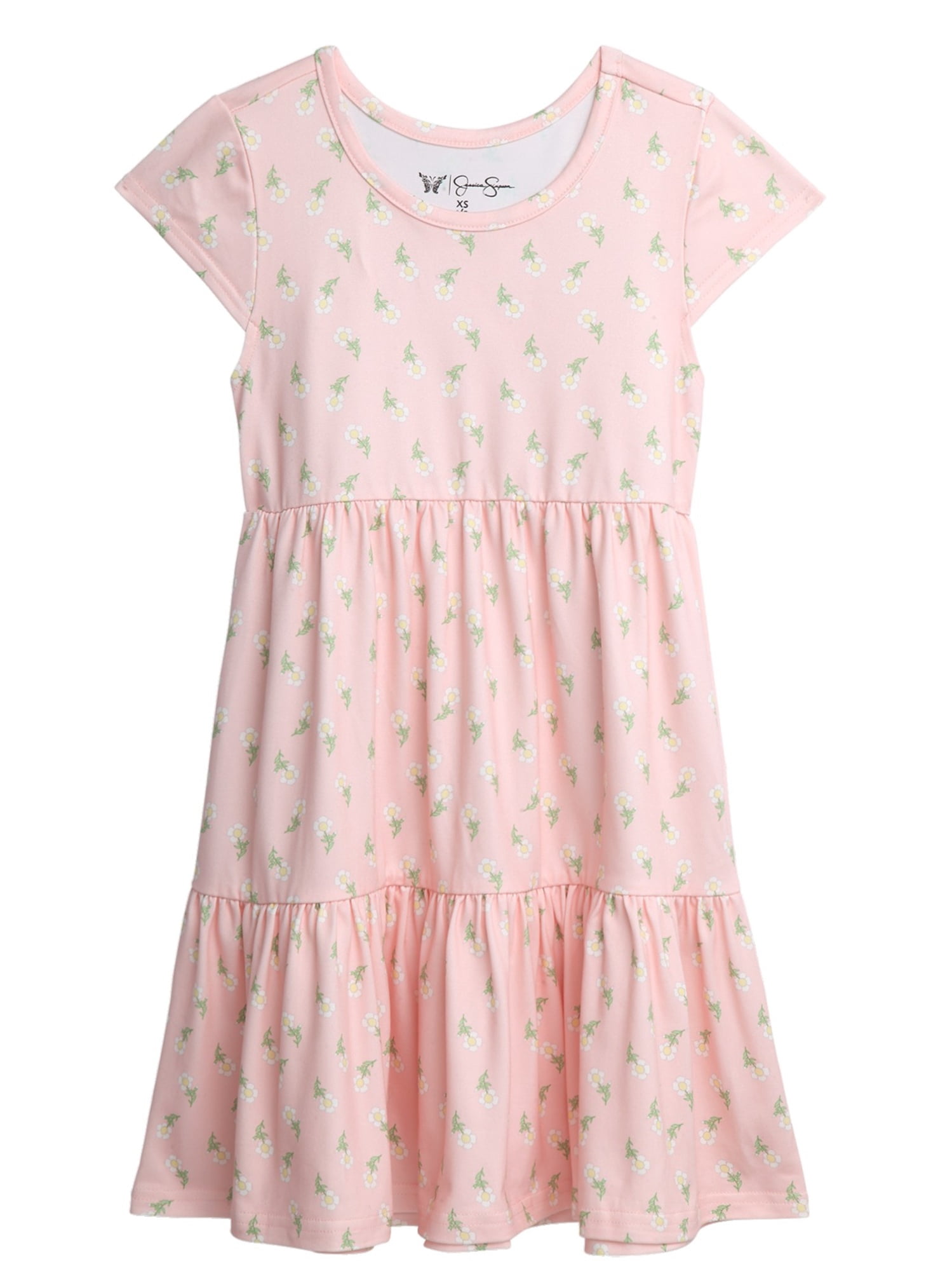 Jessica Simpson Girls' Two Pack Knit All-over Print Dress Set, Sizes 4-16