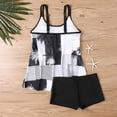 thumbnail image 4 of Weiqiqre 2 Piece Swimsuit for Women Two Piece Bathing Suits Tummy Control Long Torso Tank Tops with Shorts, 4 of 4