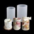 thumbnail image 3 of 2X 2 Sizes Cylinder Candle Silicone Mold for Candle Making, Pillar Candles Resin Mould Epoxy Resin Casting, 3 of 7