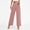 Pink#06, variant on Women's Wide Leg Palazzos Dressy Pants High Waisted Button Pleated Business Office Work Suit Pants Casual Solid Loose Fits Lightweight Comfy Dress Pant