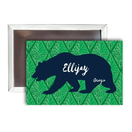 

Ellijay Georgia Souvenir 2x3-Inch Fridge Magnet Bear Design