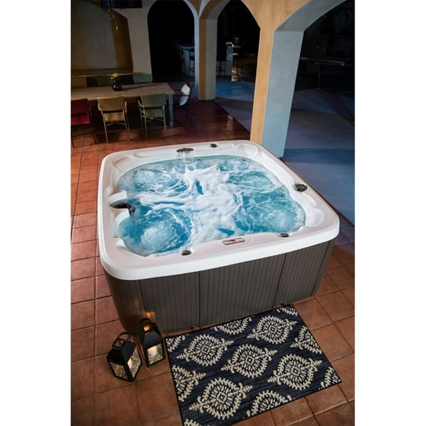 LifeSmart LS700DX Hot Tub 7 Person, 90Jet, 220Volt, Arctic White